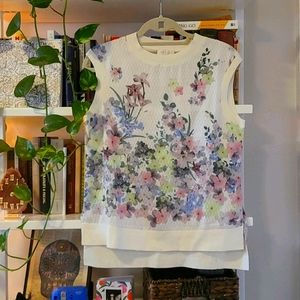 NWT Ted Baker Pergola Woven Front Sleeveless Jumpe